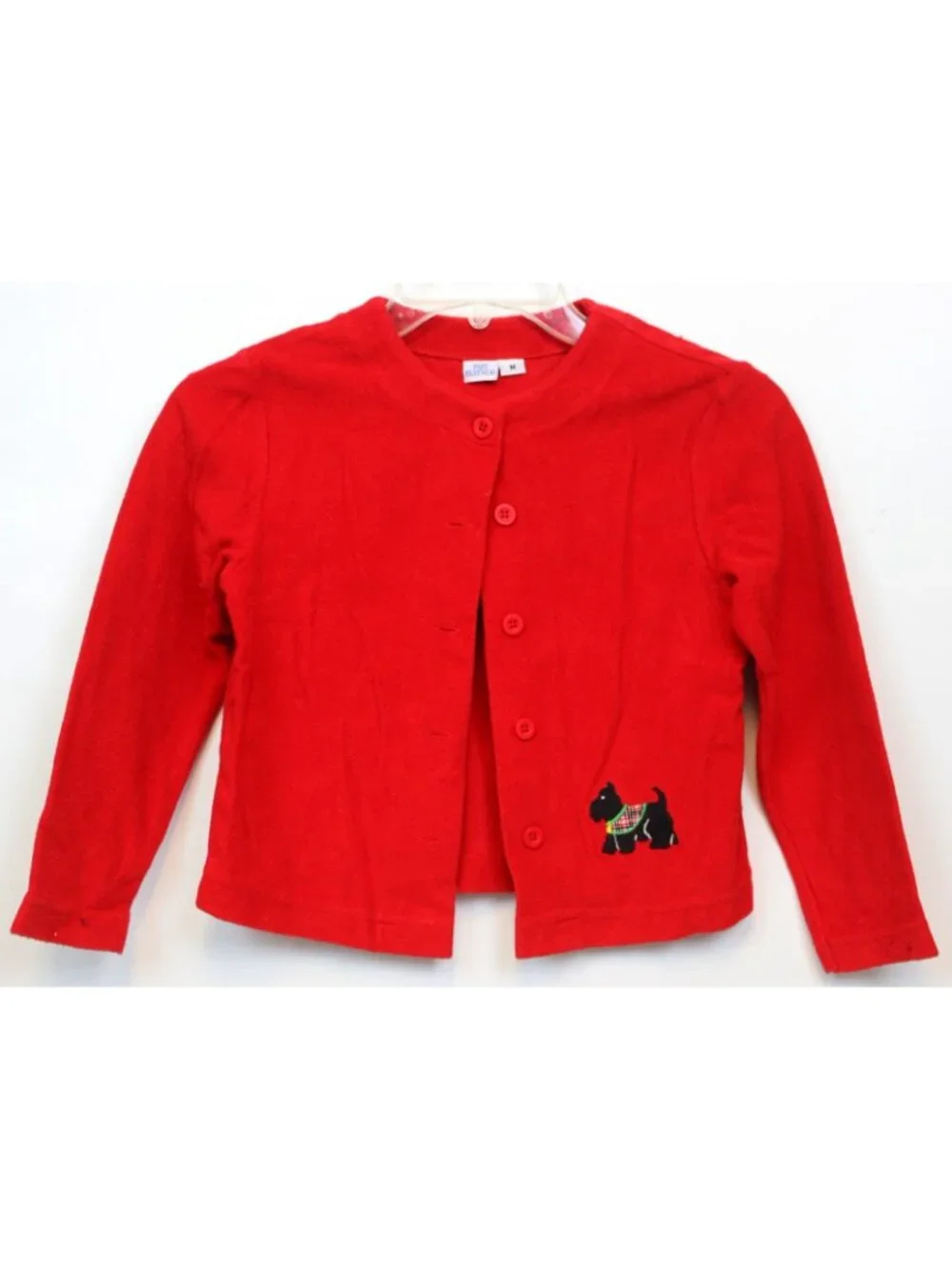 Fast Friends 3pc Outfit Girls Med Skorts Shirt Jacket Plaid Winter Red Scottie D